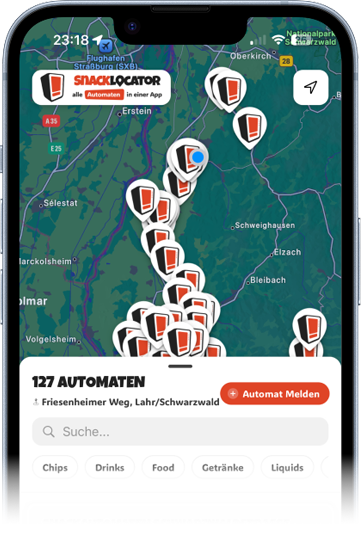 SnackLocator App Screenshot